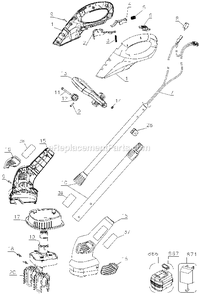 Page A Diagram and Parts List for GC818 Type 1 Black and Decker Lawn Tractor Accessories